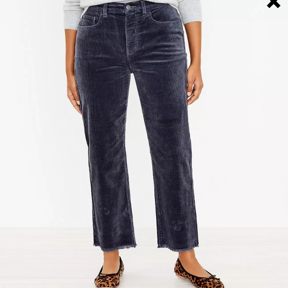 LOFT Tall Curvy Straight Corduroy Pants- 31T